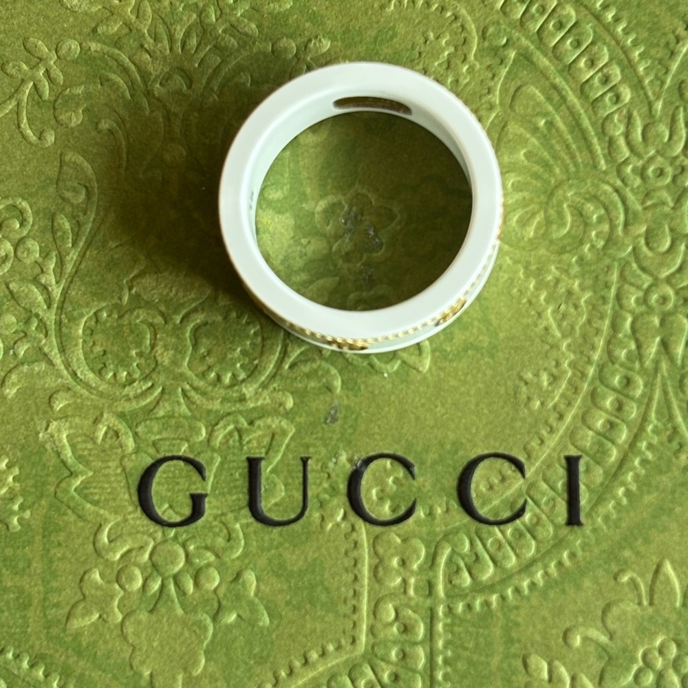 Gucci icon collection 18k gold ring size 7 $920 - Picture 5 of 10